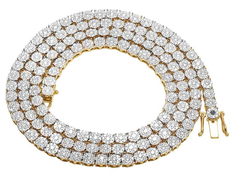 Clustered Tennis Bracelet in White Gold | The GLD Shop
